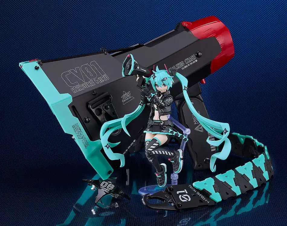 Character Vocal Series 01: Hatsune Miku Plamatea Plastic Model Kit Hatsune Miku: Chuocho Tactical Craft Ver. 15 cm